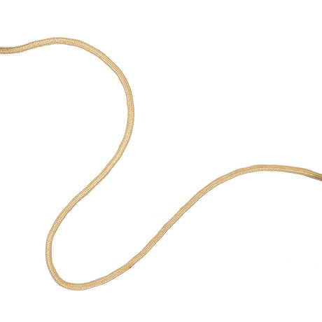 Beige Luminous Cotton Blend Braided Cord - 3mm