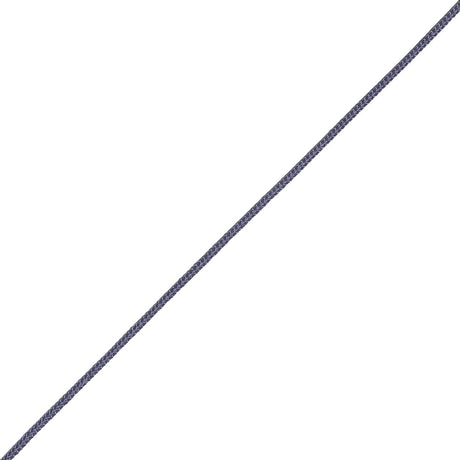 Maritime Blue Cotton Blend Braided Cord with White Lip - 0.25"