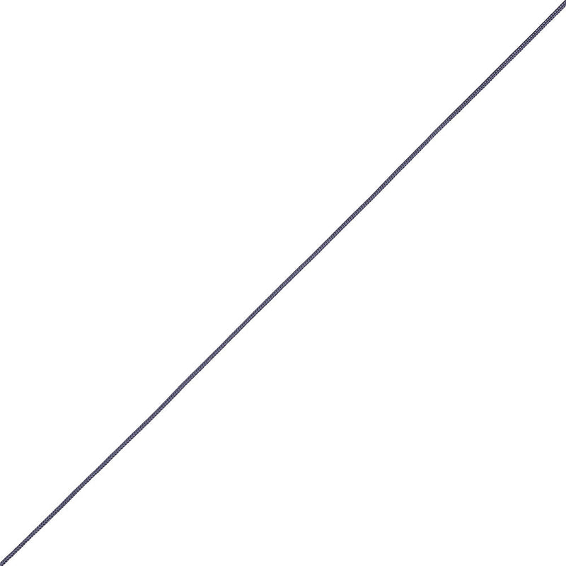 Maritime Blue Cotton Blend Braided Cord with White Lip - 0.25"