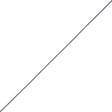 Maritime Blue Cotton Blend Braided Cord with White Lip - 0.25"