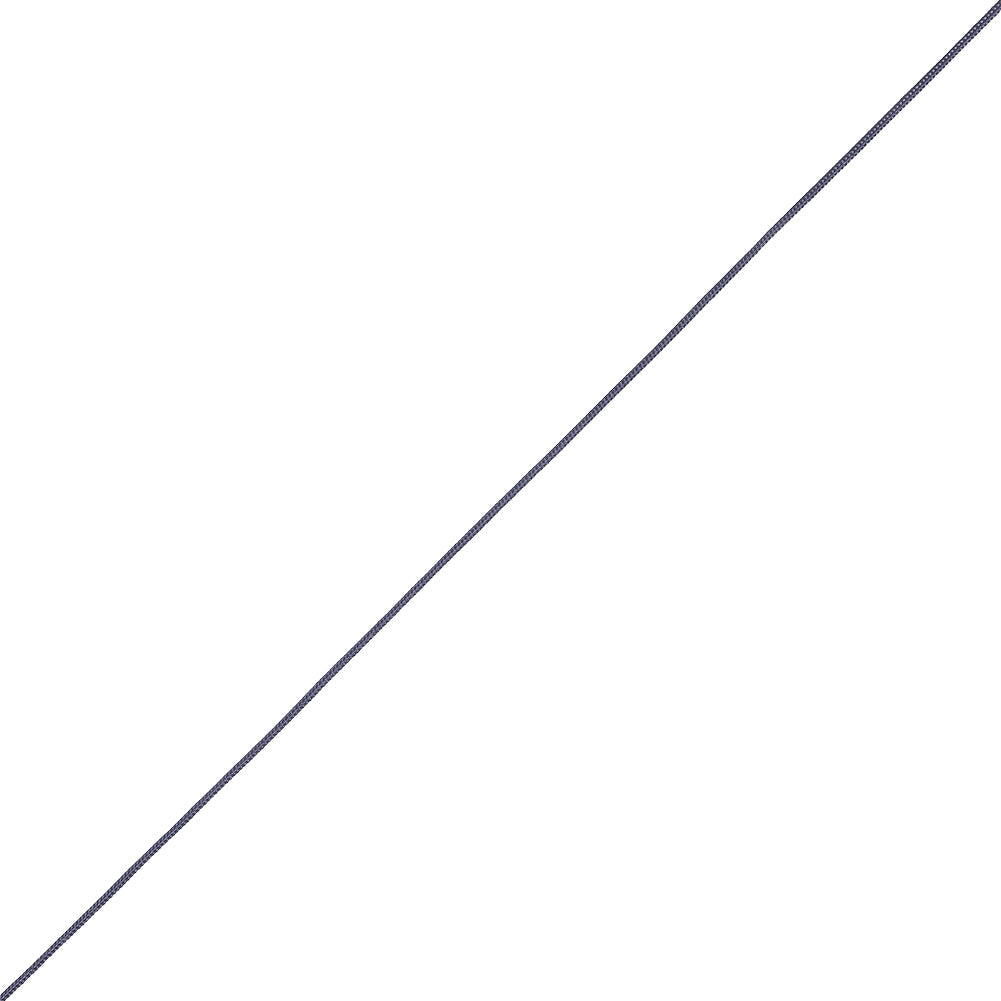 Maritime Blue Cotton Blend Braided Cord with White Lip - 0.25"