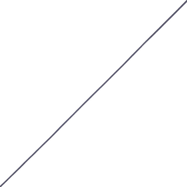 Maritime Blue Cotton Blend Braided Cord with White Lip - 0.25"