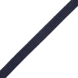 Evening Blue Braided Cord with Lip - 0.375"