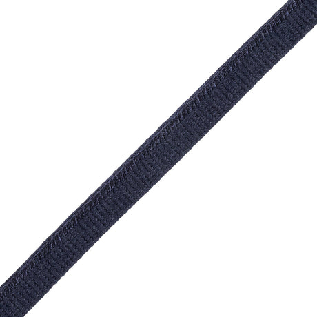 Evening Blue Braided Cord with Lip - 0.375"
