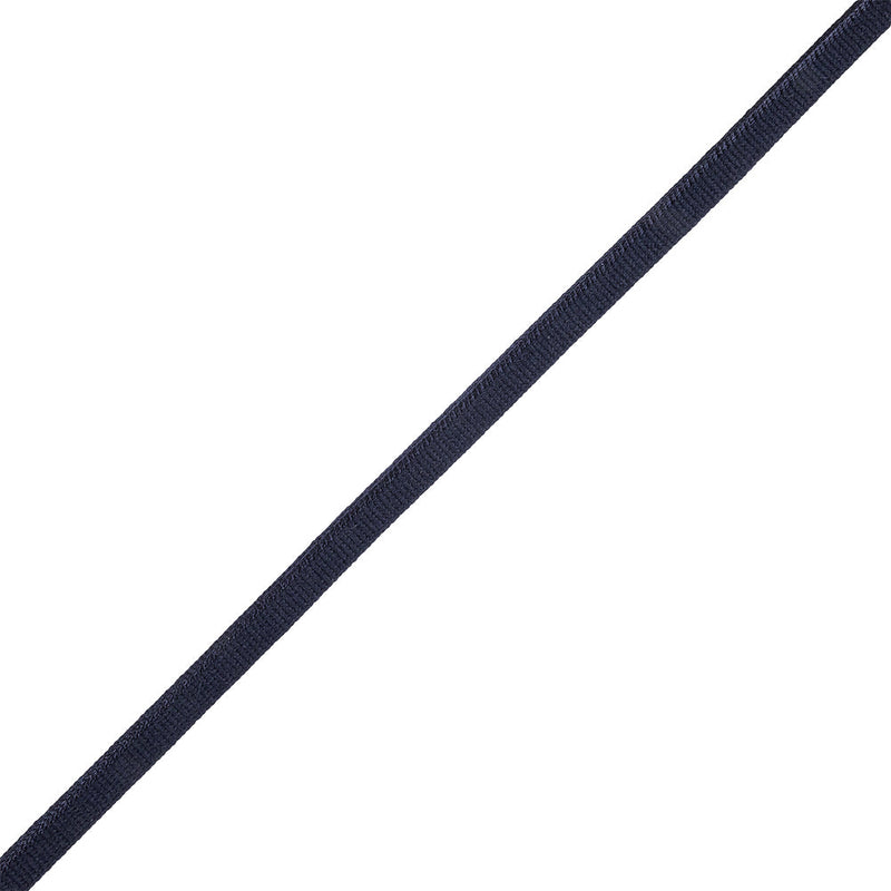 Evening Blue Braided Cord with Lip - 0.375"