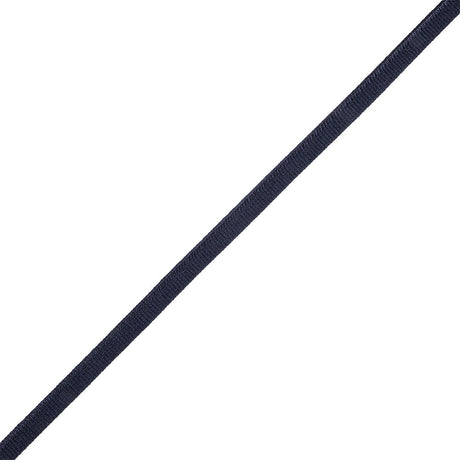 Evening Blue Braided Cord with Lip - 0.375"