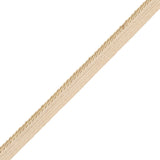 Gilded Travertine Cotton Blend Twisted Cord with Lip - 0.375"