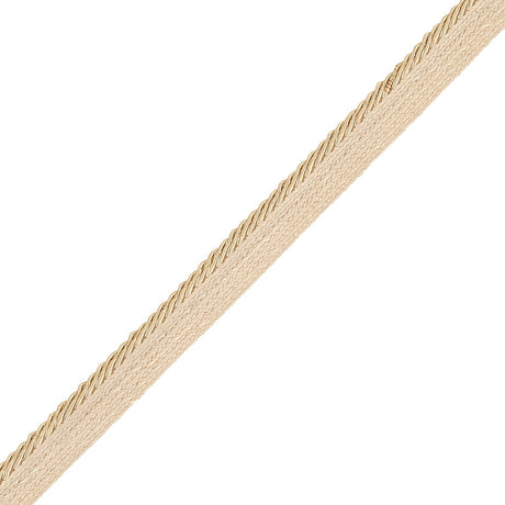 Gilded Travertine Cotton Blend Twisted Cord with Lip - 0.375"