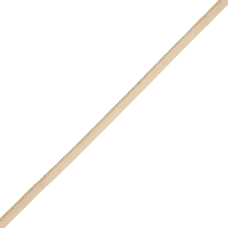 Gilded Travertine Cotton Blend Twisted Cord with Lip - 0.375"