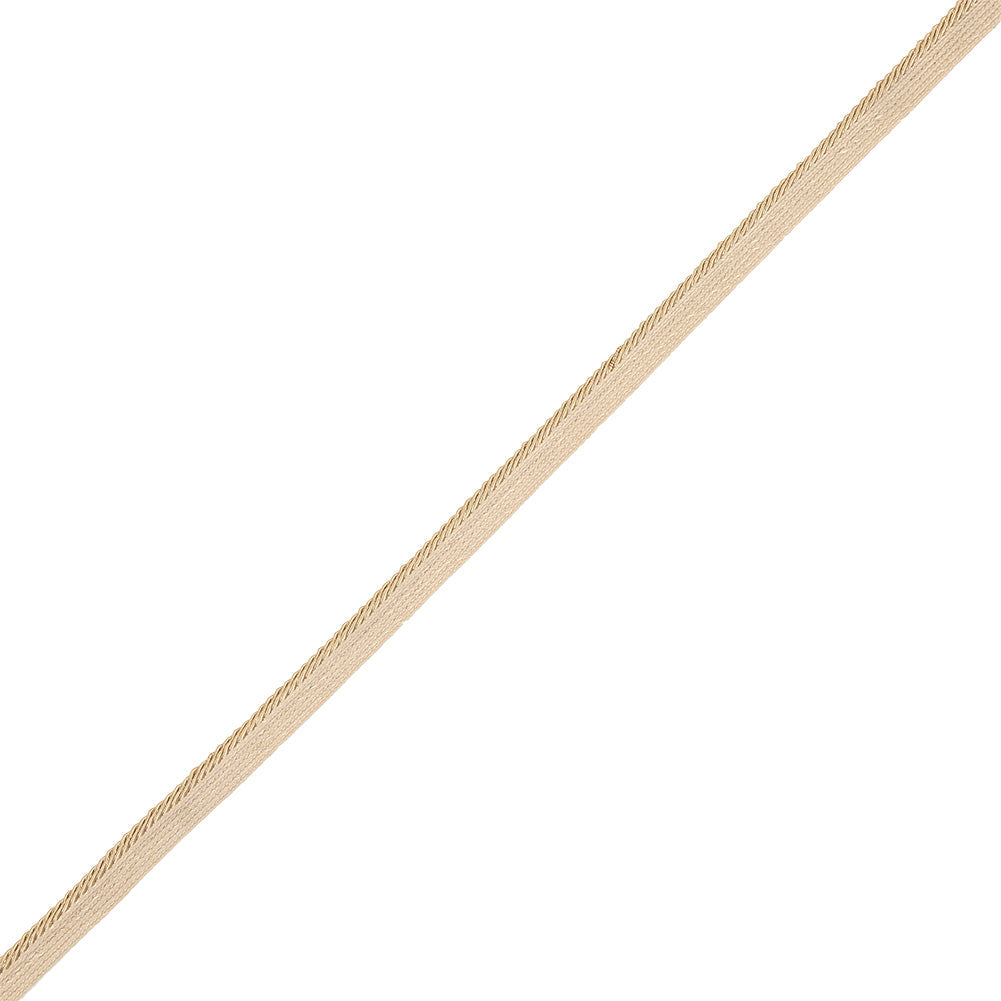 Gilded Travertine Cotton Blend Twisted Cord with Lip - 0.375"