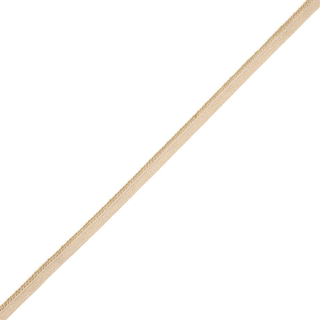 Gilded Travertine Cotton Blend Twisted Cord with Lip - 0.375"
