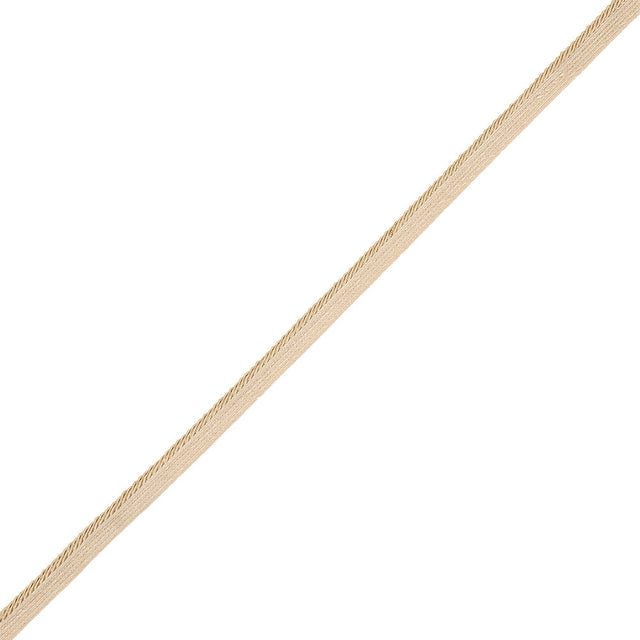 Gilded Travertine Cotton Blend Twisted Cord with Lip - 0.375"