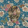 French Bleu Skull in Love Oversized Square Patch - 18.875"