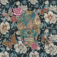 French Noir Skull in Love Oversized Square Patch - 18.875"