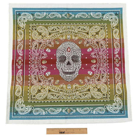 French Multicolored Diamonds and Bandanas Oversized Square Patch - 18.875"