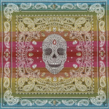 French Multicolored Diamonds and Bandanas Oversized Square Patch - 18.875"
