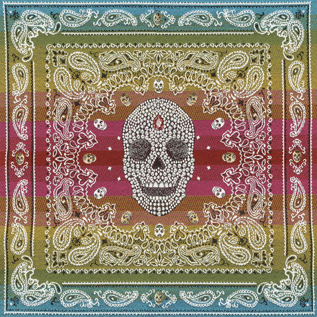 French Multicolored Diamonds and Bandanas Oversized Square Patch - 18.875"