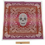 French Rouge Multi Diamonds and Bandanas Oversized Square Patch - 18.875"