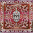French Rouge Multi Diamonds and Bandanas Oversized Square Patch - 18.875"