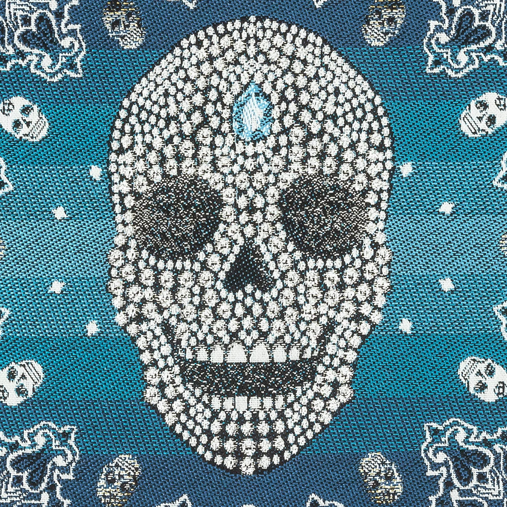 French Bleu Multi Diamonds and Bandanas Oversized Square Patch - 18.875"