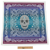 French Bleu Multi Diamonds and Bandanas Oversized Square Patch - 18.875"