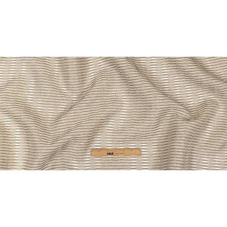 Metallic Gold and Beige Raised Lattice Sheer Organza Luxury Brocade