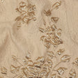 Metallic Gold and Beige Roses and Leaves Luxury Brocade