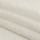 Metallic White Crinkled Luxury Brocade
