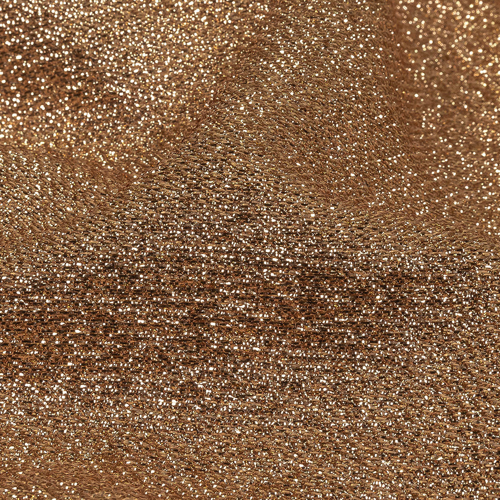 Geode Metallic Caramel Crackle Luxury Brocade