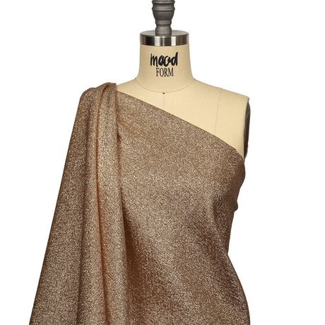 Geode Metallic Caramel Crackle Luxury Brocade