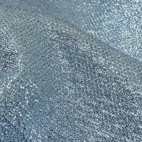 Geode Metallic Blue and Silver Crackle Luxury Brocade