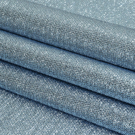 Geode Metallic Blue and Silver Crackle Luxury Brocade