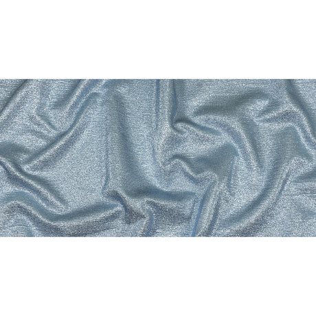 Geode Metallic Blue and Silver Crackle Luxury Brocade
