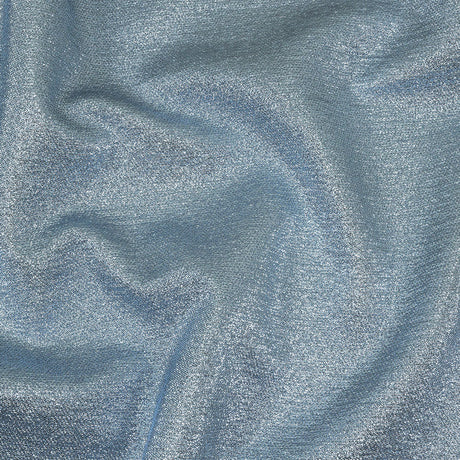 Geode Metallic Blue and Silver Crackle Luxury Brocade
