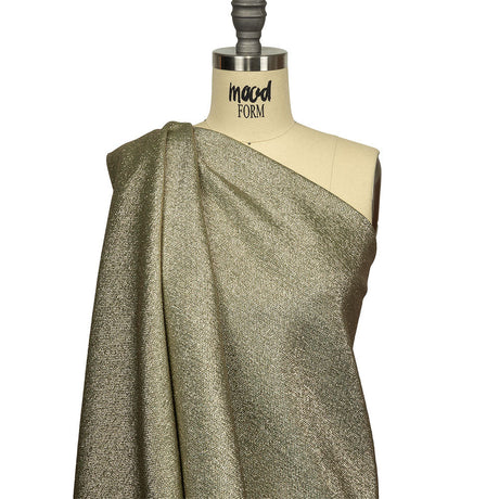 Geode Metallic Mint and Gold Crackle Luxury Brocade