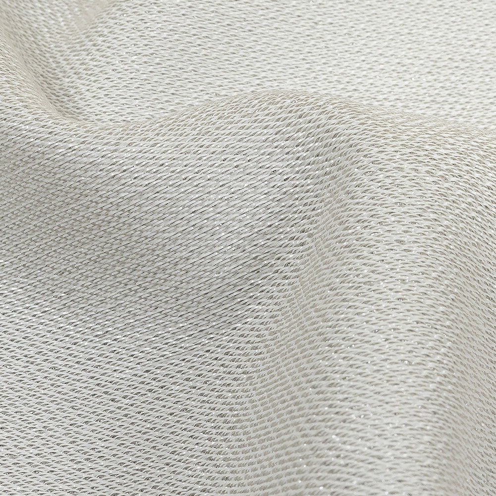 Geode Metallic White Crackle Luxury Brocade