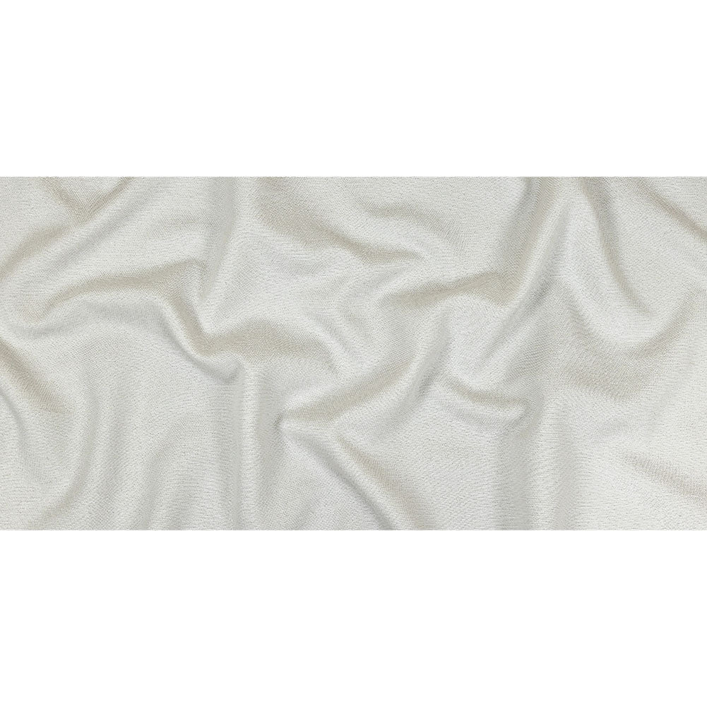 Geode Metallic White Crackle Luxury Brocade