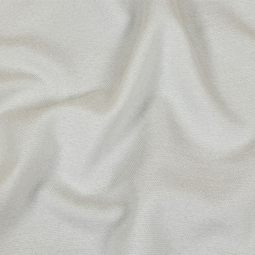 Geode Metallic White Crackle Luxury Brocade
