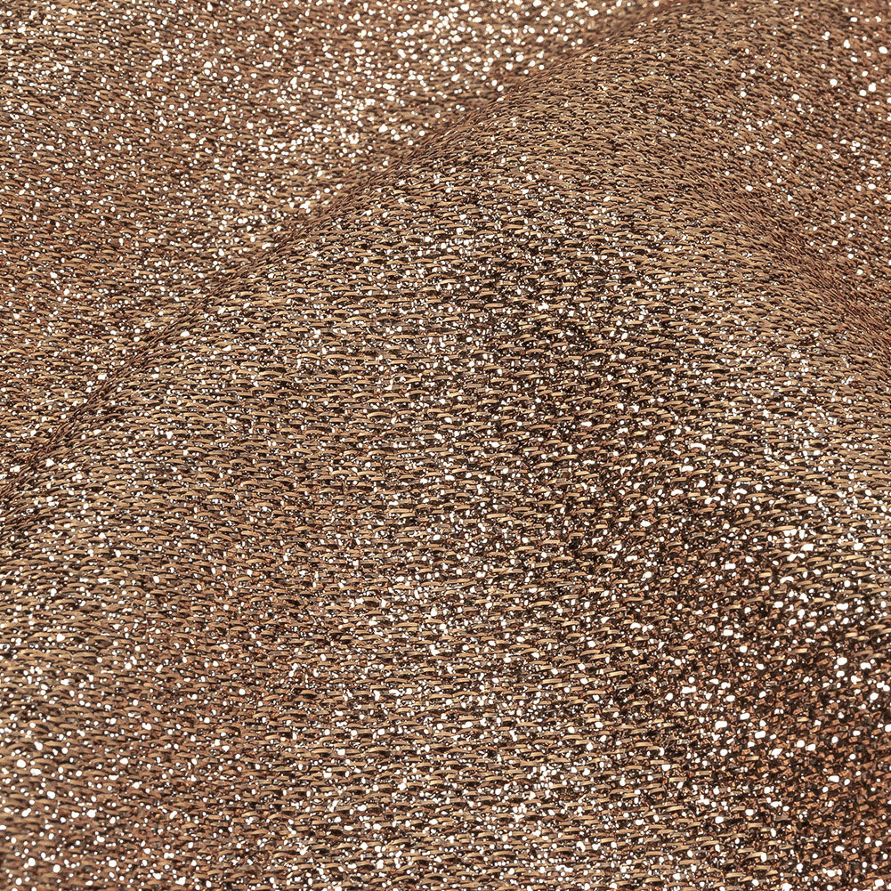 Geode Metallic Bronze Crackle Luxury Brocade