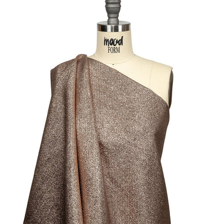 Geode Metallic Bronze Crackle Luxury Brocade
