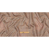 Metallic Gold, Silver and Pink Contour Lines Luxury Brocade