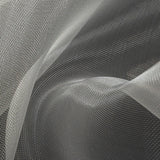 Stiff Mesh-Like Polyester Organza - White - Iris Collection