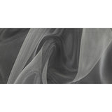 Stiff Mesh-Like Polyester Organza - White - Iris Collection