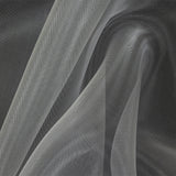 Stiff Mesh-Like Polyester Organza - White - Iris Collection