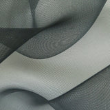 Stiff Mesh-Like Polyester Organza - Black - Iris Collection