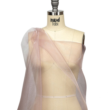 Stiff Mesh-Like Polyester Organza - Powder Pink - Iris Collection