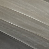 Stiff Mesh-Like Polyester Organza - Greige - Iris Collection