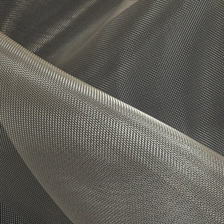 Stiff Mesh-Like Polyester Organza - Greige - Iris Collection