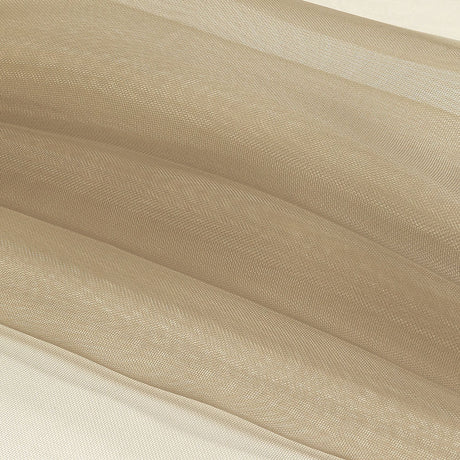 Stiff Mesh-Like Polyester Organza - Warm Olive - Iris Collection