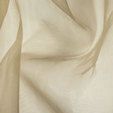 Stiff Mesh-Like Polyester Organza - Warm Olive - Iris Collection